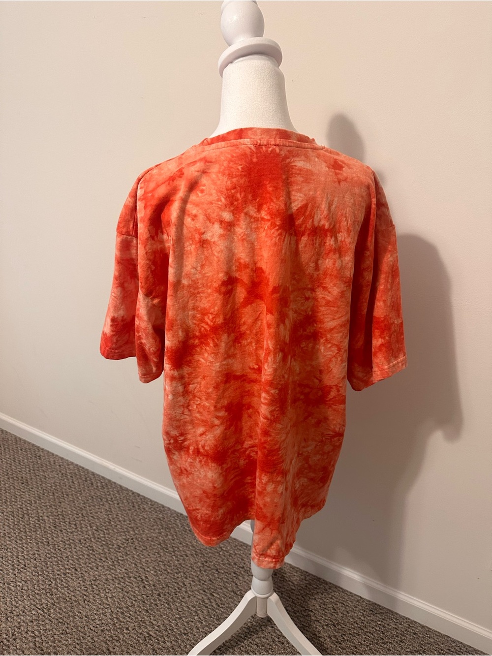 Ed Hardy Red Tie Dyed Panther and Skull T Shirt Size 2XL - Picture 3 of 5